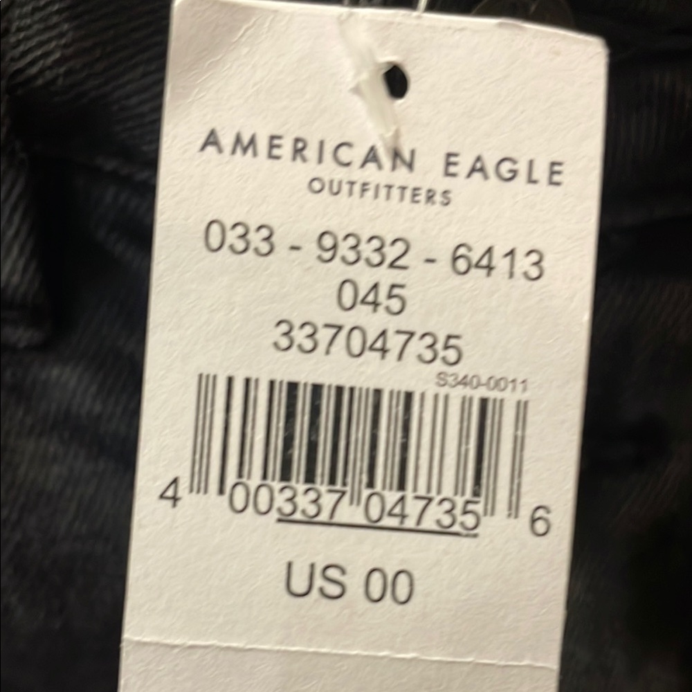 American Eagle Outfitters Black Denim Mini Skirt - Picture 2 of 10